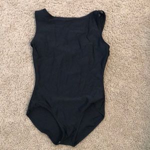 Girls black ballet leotard